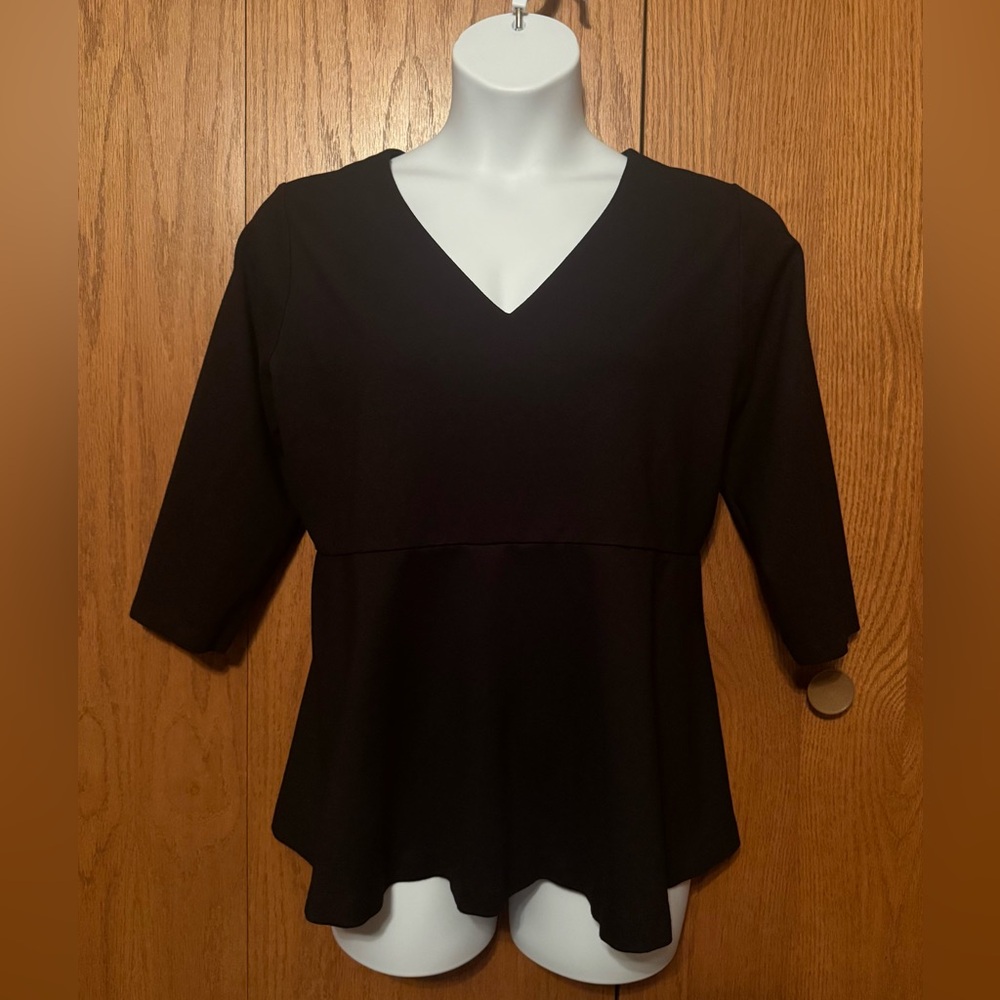 Land’s End 3/4 Sleeve Peplum Top